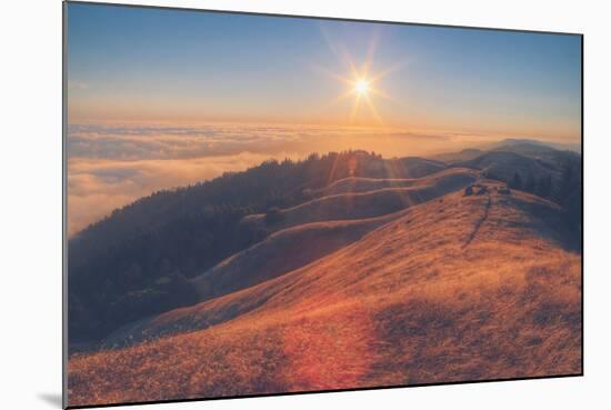 Scene at Bolinas Ridge at Sunset Mount Tampalais-Vincent James-Mounted Photographic Print