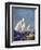 Scene at Cowes Regatta, Sailing Ships Fly Past as the Wind Fills Their Billowing White Sails-T. Friedenson-Framed Photographic Print