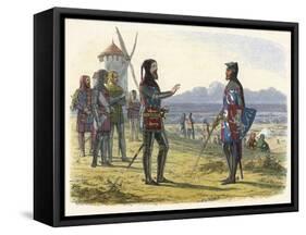 Scene at Crecy 1346-James Doyle-Framed Stretched Canvas