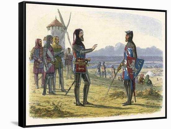 Scene at Crecy 1346-James Doyle-Framed Stretched Canvas