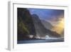 Scene at Island's Edge, Na Pali Coast, Kauai Hawaii-Vincent James-Framed Photographic Print