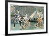 Scene at Kabuki Theatre, 19th Century-null-Framed Giclee Print