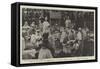 Scene at the Laying the Foundation-Stone by Cardinal Vaughan, Reading the Litanies of the Saints-null-Framed Stretched Canvas