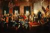 Scene at the Signing of the Constitution-Howard Chandler Christy-Lamina Framed Poster