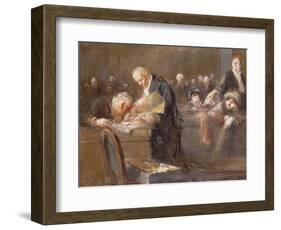 Scene at the Tribunal: the Convicting Evidence-Jean Louis Forain-Framed Giclee Print