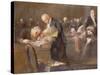 Scene at the Tribunal: the Convicting Evidence-Jean Louis Forain-Stretched Canvas