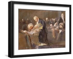 Scene at the Tribunal: the Convicting Evidence-Jean Louis Forain-Framed Giclee Print