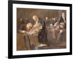 Scene at the Tribunal: the Convicting Evidence-Jean Louis Forain-Framed Giclee Print