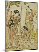 Scene at the Tsurugaoka Hachiman Shrine, from Act One of Chushingura, C. Late 1770S-Katsukawa Shunsho-Mounted Giclee Print