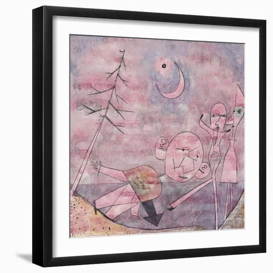 Scene at the Water; Scene Am Wasser-Paul Klee-Framed Premium Giclee Print