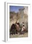 Scene at the Well, 1890-Gottfried Willewalde-Framed Giclee Print