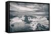 Scene at Thor's Well, Black and White, Oregon Coast-Vincent James-Framed Stretched Canvas