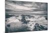 Scene at Thor's Well, Black and White, Oregon Coast-Vincent James-Mounted Photographic Print