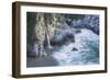 Scene at Waterfall Beach, McWay Falls, Big Sur-Vincent James-Framed Photographic Print