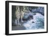 Scene at Waterfall Beach, McWay Falls, Big Sur-Vincent James-Framed Photographic Print