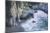 Scene at Waterfall Beach, McWay Falls, Big Sur-Vincent James-Mounted Photographic Print