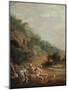 Scene Avec Villageois  (Scene with Villagers) Peinture De Luis Paret Y Alcazar (1746-1799) - 1786-Luis Paret y Alcazar-Mounted Giclee Print