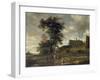 Scene before a Maypole with Alkmaar Church in the Background, 1669-Jacob Salomonsz. Ruysdael-Framed Giclee Print