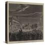 Scene before the Palace, Berlin, after the Declaration of War-null-Stretched Canvas