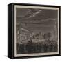 Scene before the Palace, Berlin, after the Declaration of War-null-Framed Stretched Canvas