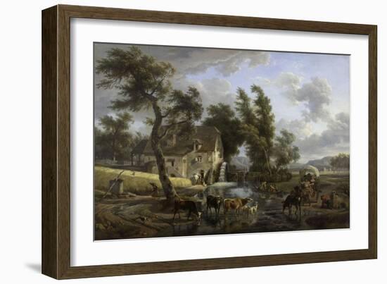 Scène champêtre-Jean-Louis Demarne-Framed Giclee Print