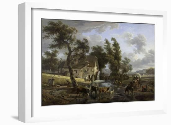 Scène champêtre-Jean-Louis Demarne-Framed Giclee Print