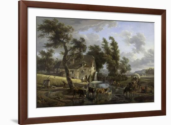 Scène champêtre-Jean-Louis Demarne-Framed Giclee Print