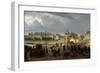 Scène d'émeute au pont de l'Archevêché (Révolution de 1848)-Philippe Chaperon-Framed Giclee Print