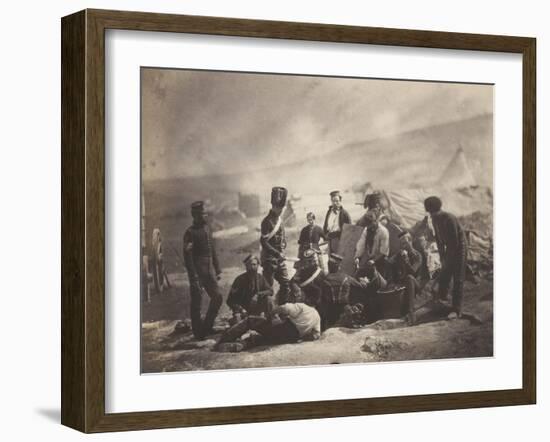 Scène d'un camp militaire pendant la guerre de Crimée : la cantine du 8ème régiment de hussards-Roger Fenton-Framed Giclee Print