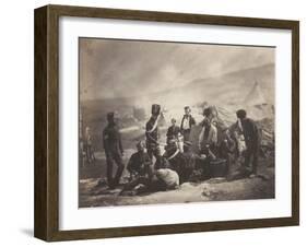 Scène d'un camp militaire pendant la guerre de Crimée : la cantine du 8ème régiment de hussards-Roger Fenton-Framed Giclee Print