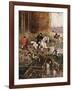 Scene De Chasse a Cour-Rene Princeteau-Framed Giclee Print