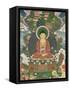 Scène de la vie de Buddha : le grand miracle de Svaravati-null-Framed Stretched Canvas