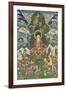 Scène de la vie de Buddha : le grand miracle de Svaravati-null-Framed Giclee Print