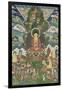 Scène de la vie de Buddha : le grand miracle de Svaravati-null-Framed Giclee Print