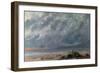 Scene De Plage  (Beach Scene) Peinture De Gustave Courbet (1819-1877) - 1874 - Oil on Canvas Dim 3-Gustave Courbet-Framed Giclee Print