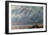 Scene De Plage  (Beach Scene) Peinture De Gustave Courbet (1819-1877) - 1874 - Oil on Canvas Dim 3-Gustave Courbet-Framed Giclee Print