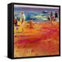 Scene De Plage-Peter Graham-Framed Stretched Canvas