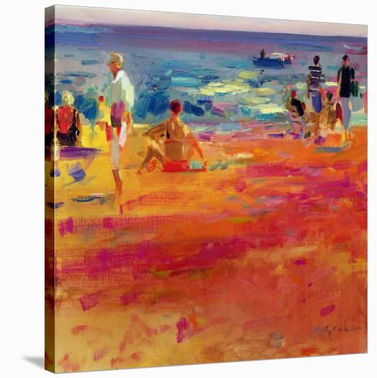 Scene De Plage-Peter Graham-Stretched Canvas