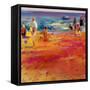 Scene De Plage-Peter Graham-Framed Stretched Canvas