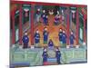 Scene Depicting a Chinese Imperial Official at Home Seated with His Wife-null-Mounted Giclee Print
