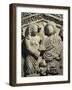 Scene Depicting Wedding, Detail from Marble Sarcophagus known as Del Proconnesus, 3rd Century-null-Framed Giclee Print