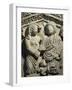 Scene Depicting Wedding, Detail from Marble Sarcophagus known as Del Proconnesus, 3rd Century-null-Framed Giclee Print