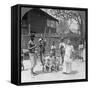 Scene During a Festival, Burma, 1908-null-Framed Stretched Canvas