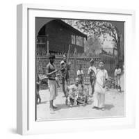 Scene During a Festival, Burma, 1908-null-Framed Photographic Print