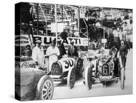 Scene During Practice for the Monaco Grand Prix, 1929-null-Stretched Canvas