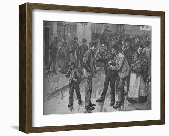 'Scene During The Preston Strike', c1890-William Rainey-Framed Giclee Print