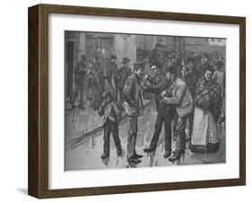 'Scene During The Preston Strike', c1890-William Rainey-Framed Giclee Print