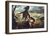 Scene Extraite De Don Quichotte De Cervantes - Scene from Don Quijote De La Mancha by M. De Cervant-Jose Jimenez aranda-Framed Giclee Print