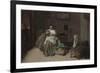 Scène familière. L'épouilleuse-Dirck Hals-Framed Giclee Print