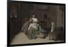 Scène familière. L'épouilleuse-Dirck Hals-Framed Giclee Print